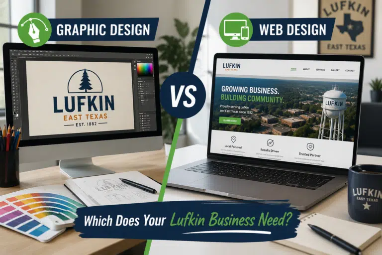 Graphic Design vs Web Design in Lufkin: What You Need
