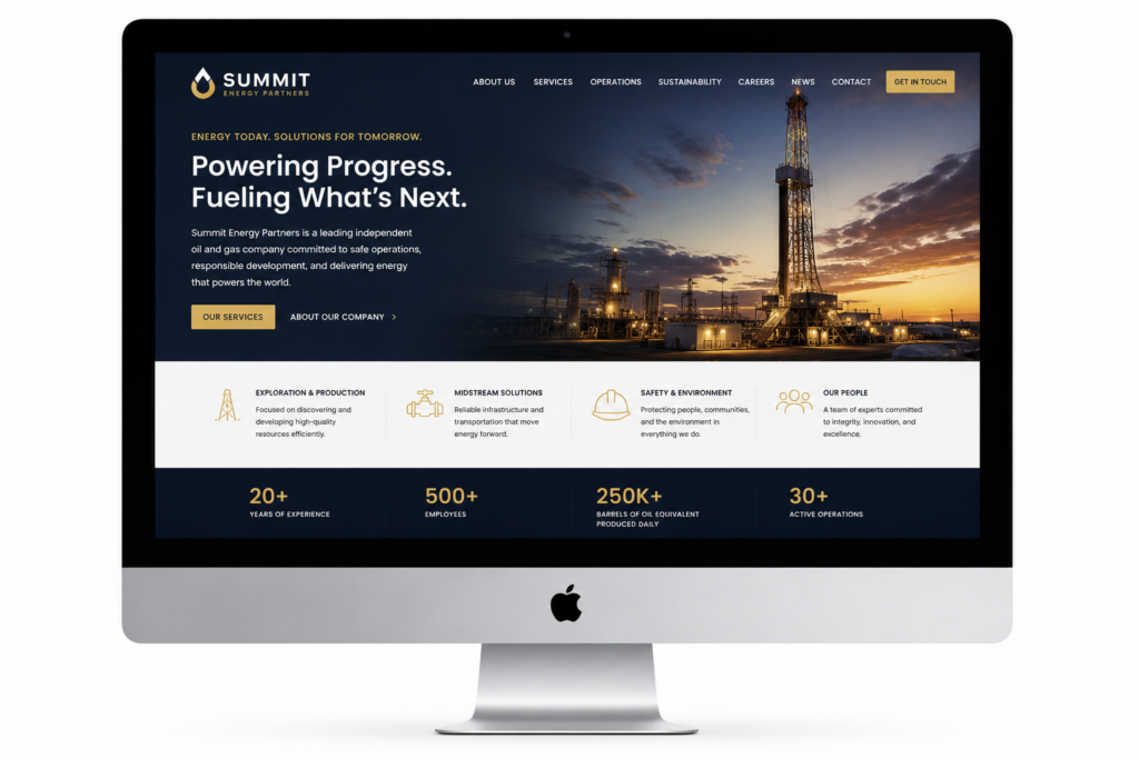 oil and gas websites